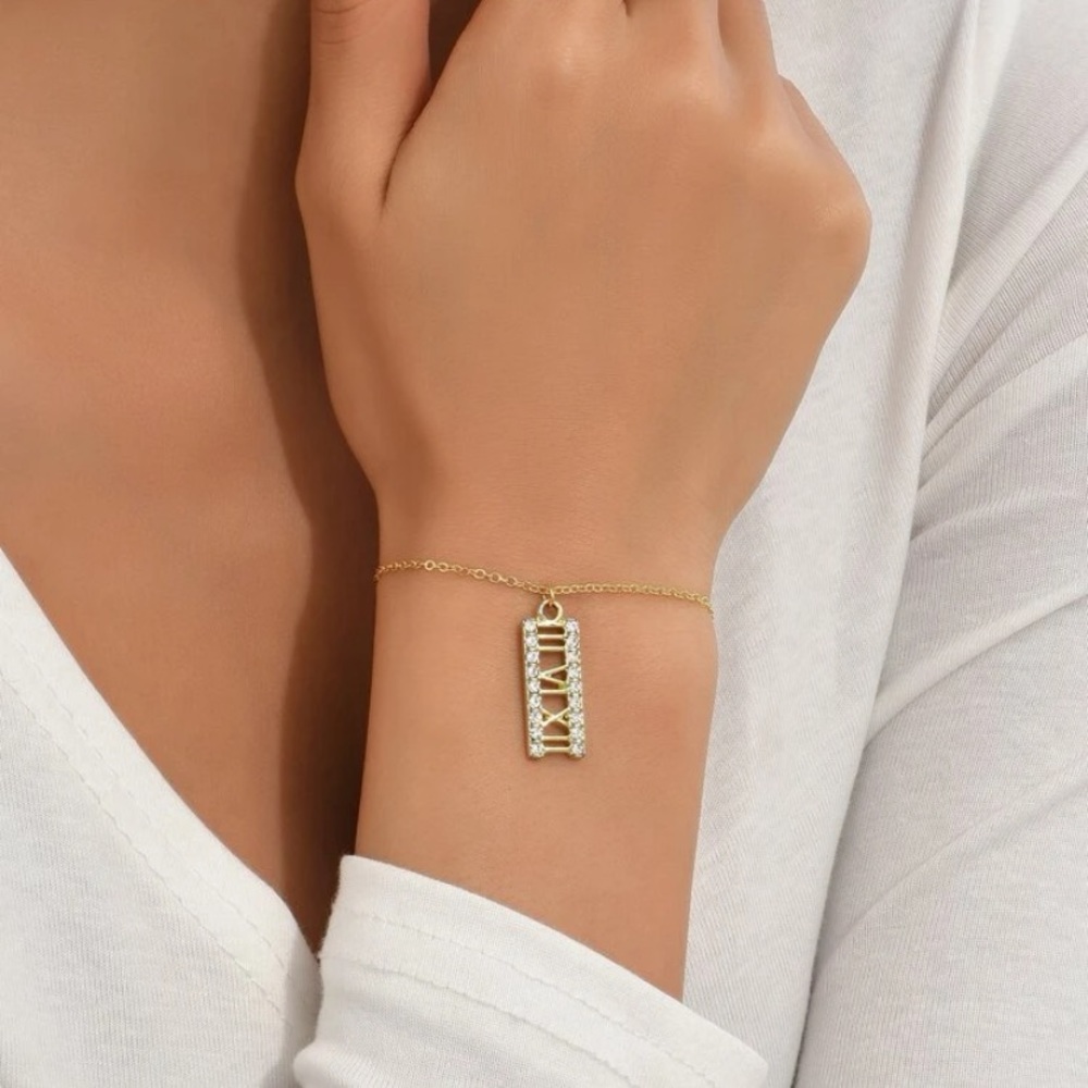 Roman numeral bracelet